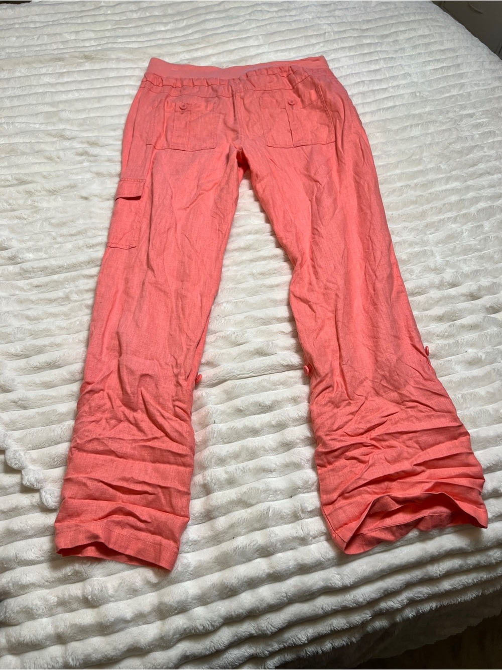 INC linen Lightweight Coral Wide-Leg Women’s Pants